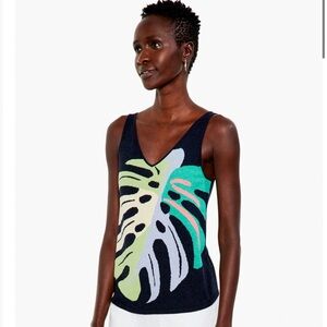 NIC+ZOE Monstera knit tank